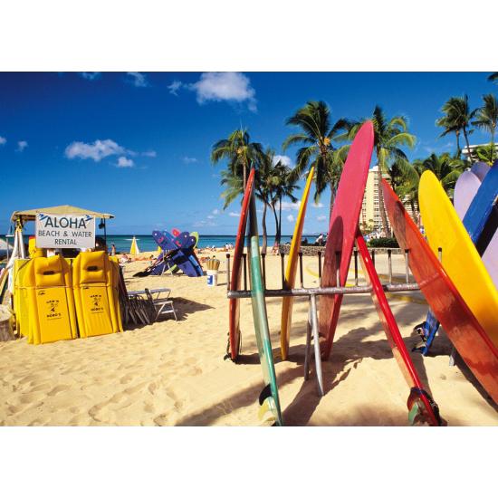Puzzle Jumbo Playa Waikiki, Honolulu de 1000 Piezas