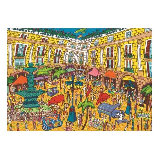 Puzzle Jumbo Plaza Real, Barcelona de 1000 Piezas