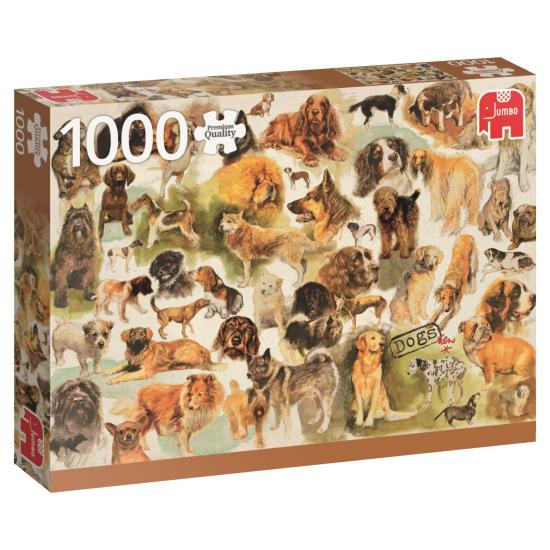 Puzzle Jumbo Poster de perros de 1000 Piezas