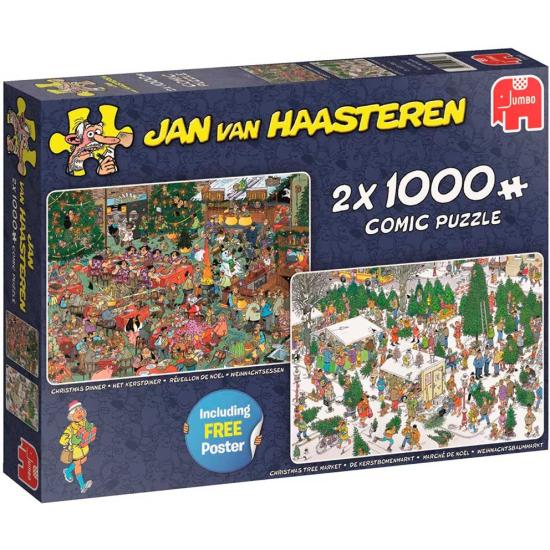 Puzzle Jumbo Regalos de Navidad de 2 x 1000 Piezas Puzzle Jumbo Regalos de Navidad de 2 x 1000 Piezas