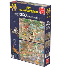 Puzzle Jumbo Safari y Tormenta de 2 x 1000 Piezas