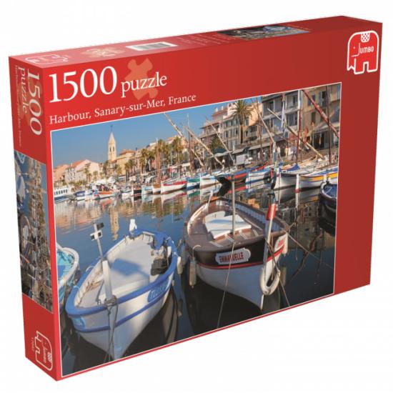 Puzzle Jumbo Sanary Sur Mer, Francia de 1500 Piezas