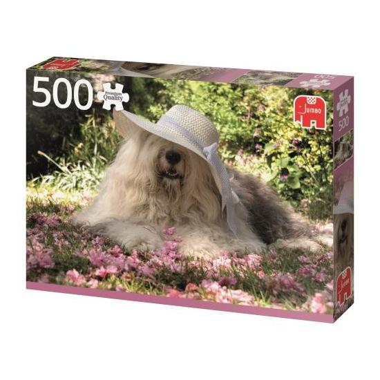 Puzzle Jumbo Sophie en un Lecho de Flores de 500 Piezas