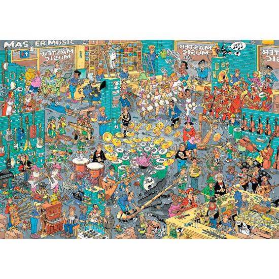 Puzzle Jumbo Tienda de Música y Saliendo de Vacaciones de 2x100 Puzzle Jumbo Tienda de Música y Saliendo de Vacaciones de 2x100