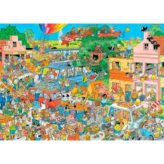 Puzzle Jumbo Tienda de Música y Saliendo de Vacaciones de 2x100 Puzzle Jumbo Tienda de Música y Saliendo de Vacaciones de 2x100