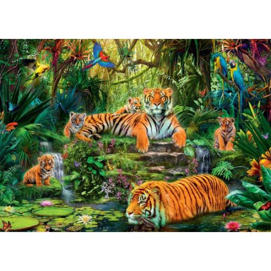Puzzle Jumbo Tigres de la Selva de 1000 Piezas Puzzle Jumbo Tigres de la Selva de 1000 Piezas