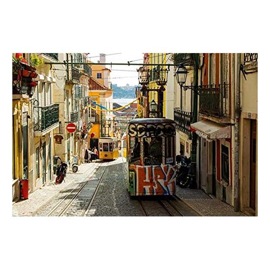 Puzzle Jumbo Tranvía de Lisboa, Portugal de 1500 Piezas