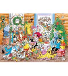 Puzzle Jumbo Una Navidad Lanuda de 500 Piezas