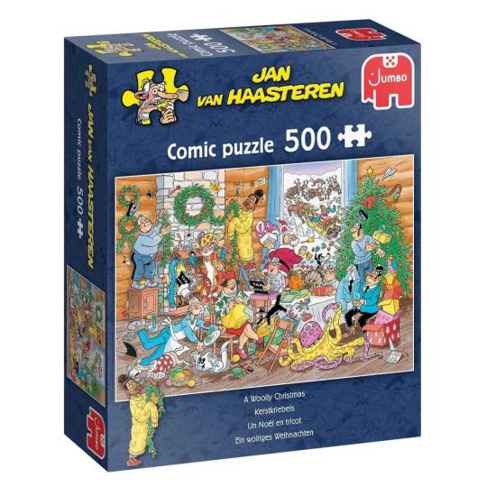 Puzzle Jumbo Una Navidad Lanuda de 500 Piezas