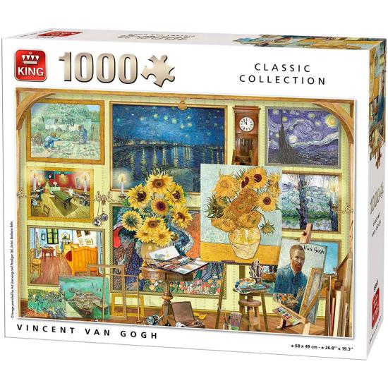 Puzzle King Colección de Clásicos Vincent Van Gogh de 1000 Pzs Puzzle King Colección de Clásicos Vincent Van Gogh de 1000 Pzs