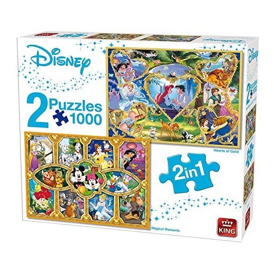 Comprar Puzzle King Disney Príncipes y Princesas de 2 x 1000 Piezas -  King-55920
