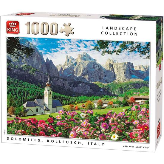 Puzzle King Dolomitas, Kollfuchs, Italia de 1000 Piezas