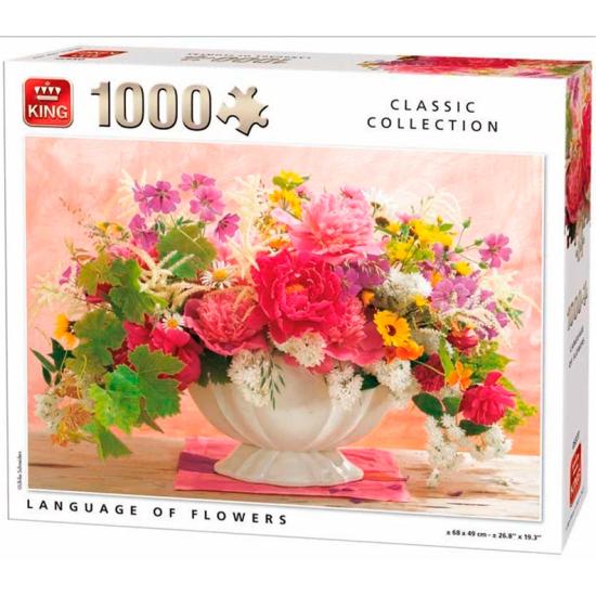 Puzzle King El Lenguaje de las Flores de 1000 Piezas