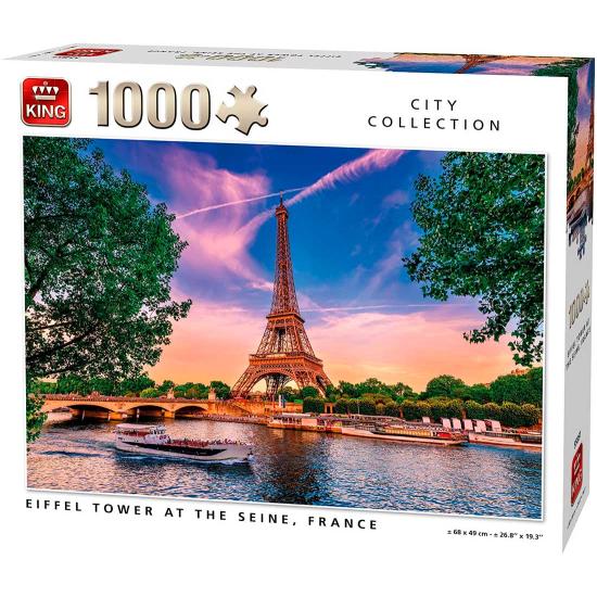 Puzzle King Torre Eiffel en el Sena de 1000 Piezas Puzzle King Torre Eiffel en el Sena de 1000 Piezas