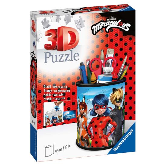 Puzzle Lapicero 3D Ravensburger Miraculous Ladybug de 57 Piezas Puzzle Lapicero 3D Ravensburger Miraculous Ladybug de 57 Piezas