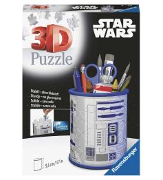 Puzzle Lapicero 3D Ravensburger Star Wars R2D2 de 57 Piezas
