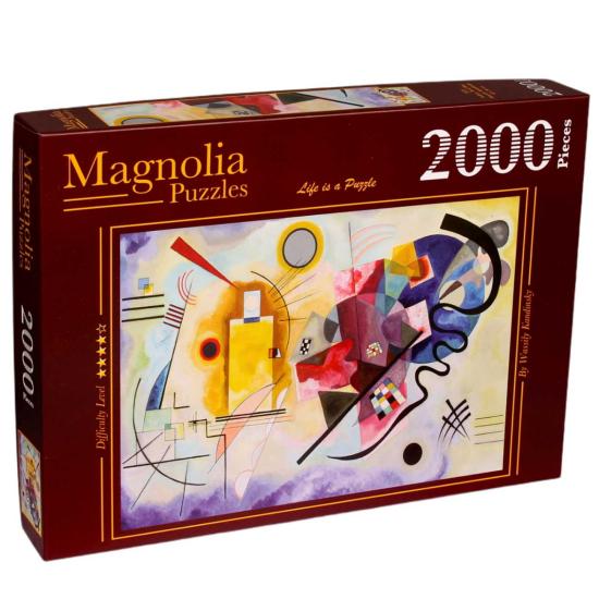 Puzzle Magnolia Amarillo, Rojo y Azul de 2000 Piezas Puzzle Magnolia Amarillo, Rojo y Azul de 2000 Piezas