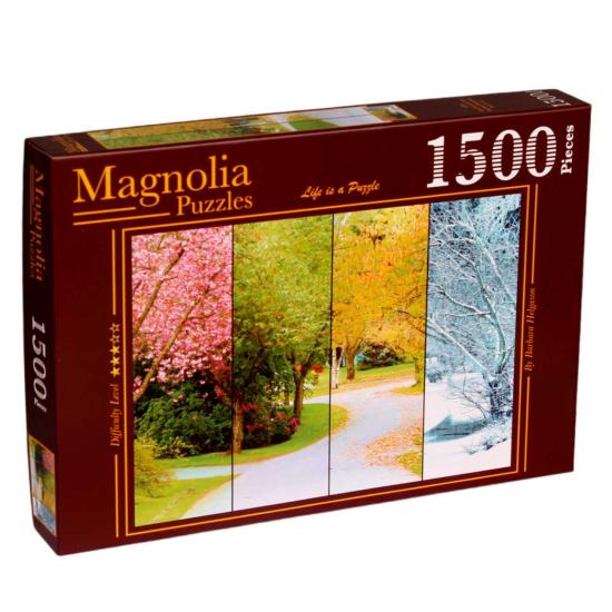 Puzzle Magnolia Árbol de las Cuatro Estaciones de 1500 Piezas Puzzle Magnolia Árbol de las Cuatro Estaciones de 1500 Piezas