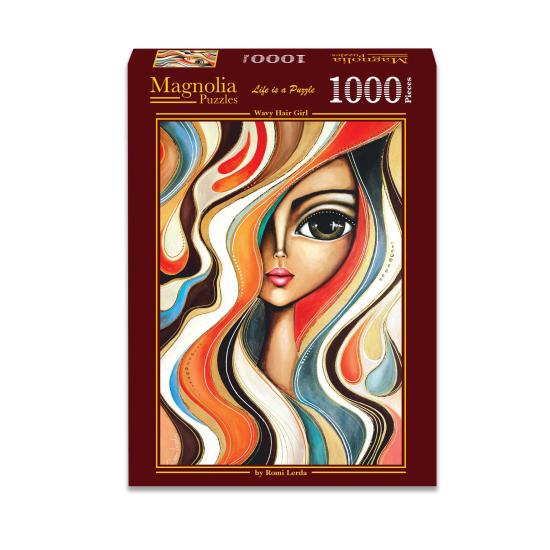 Puzzle Magnolia Chica De Pelo Ondulado de 1000 Piezas