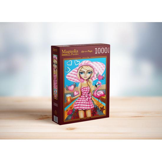 Puzzle Magnolia Dama de Rosa de 1000 Piezas Puzzle Magnolia Dama de Rosa de 1000 Piezas