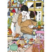 Puzzle Magnolia Desayuno y Amor de 1000 Piezas