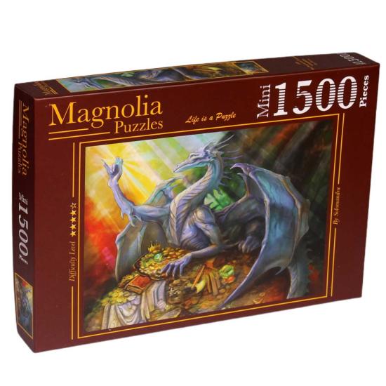 Puzzle Magnolia El Dragón Azul y su Tesoro MINI de 1500 Piezas Puzzle Magnolia El Dragón Azul y su Tesoro MINI de 1500 Piezas