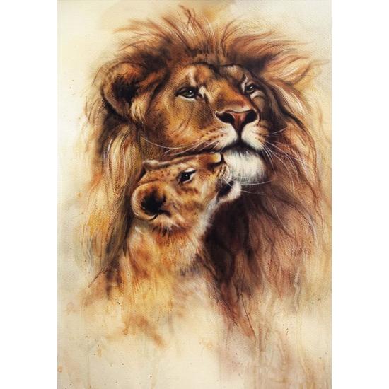 Puzzle Magnolia El León y su Bebé de 1000 Piezas