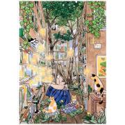 Puzzle Magnolia En El Bosque De Los Libros de 1000 Piezas