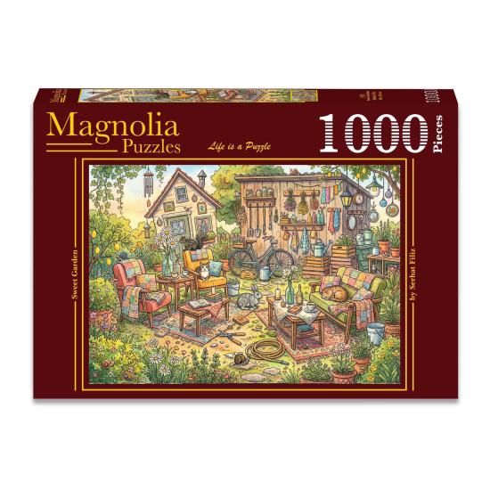 Puzzle Magnolia Jardín Dulce de 1000 Piezas