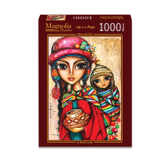 Puzzle Magnolia Mamá y Niña de 1000 Piezas