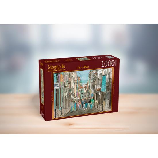 Puzzle Magnolia Paseo por Lisboa de 1000 Piezas