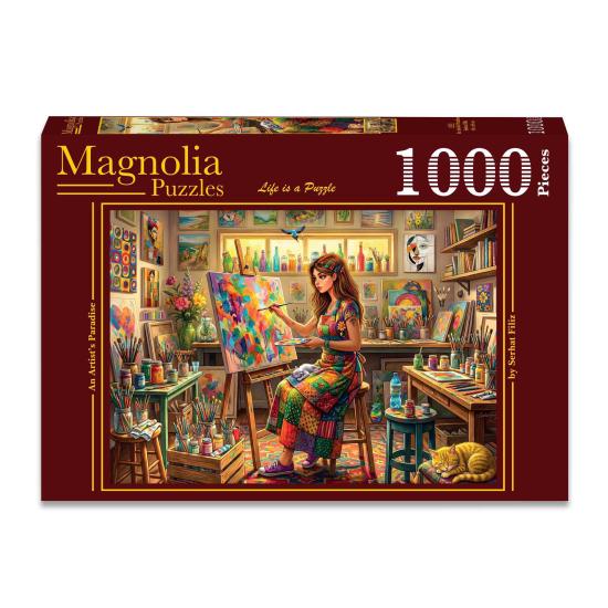Puzzle Magnolia Un Paraíso Para Los Artistas de 1000 Piezas