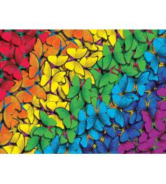 Puzzle MasterPieces Arco Iris de Mariposas de 550 Piezas