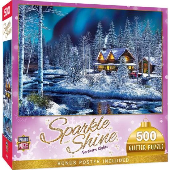 Puzzle MasterPieces Auroras Boreales de 500 Piezas
