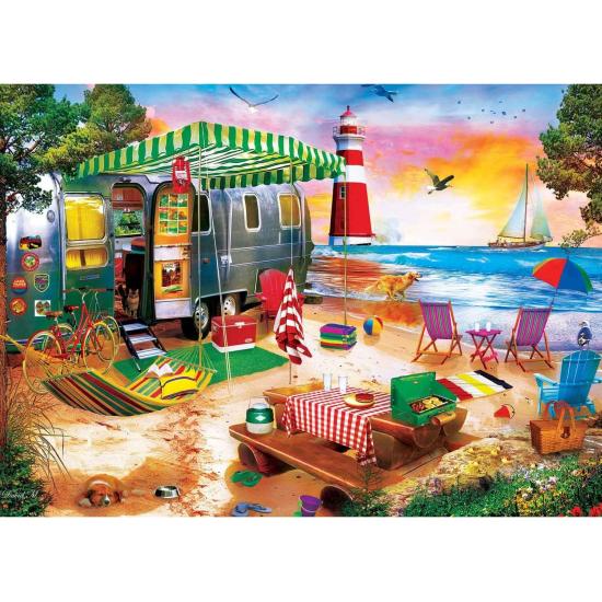 Puzzle MasterPieces Camping Junto Al Mar de 1000 Pzs