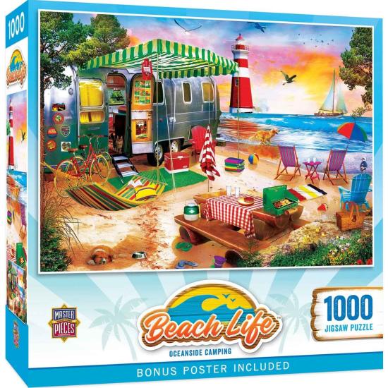 Puzzle MasterPieces Camping Junto Al Mar de 1000 Pzs