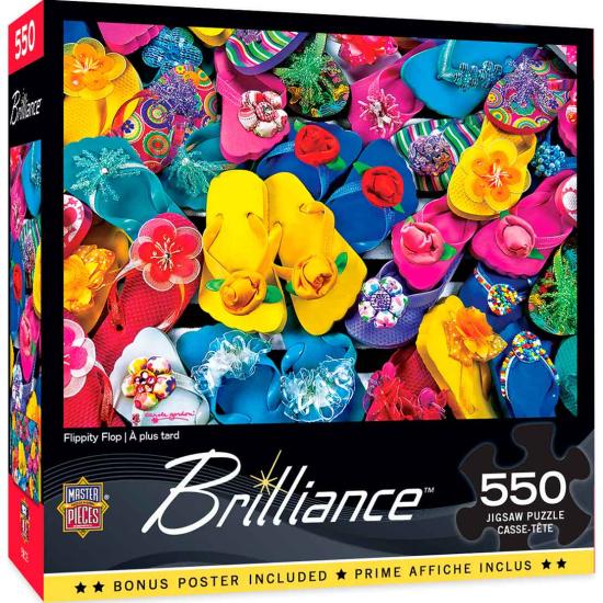 Puzzle MasterPieces Chanclas de Colores de 550 Piezas
