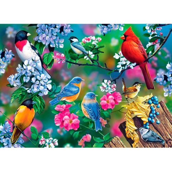 Puzzle MasterPieces Collage de Pájaros Cantores de 1000 Piezas Puzzle MasterPieces Collage de Pájaros Cantores de 1000 Piezas