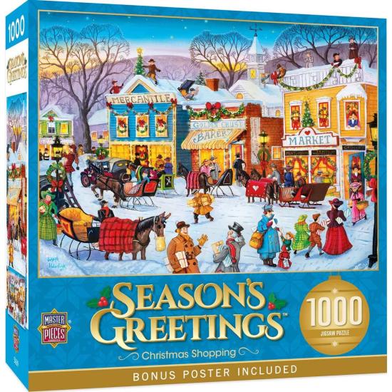 Puzzle MasterPieces Compras Navideñas de 1000 Piezas