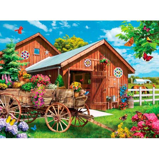 Puzzle MasterPieces Corriendo a la Granja de Flores de 750 Piez Puzzle MasterPieces Corriendo a la Granja de Flores de 750 Piez