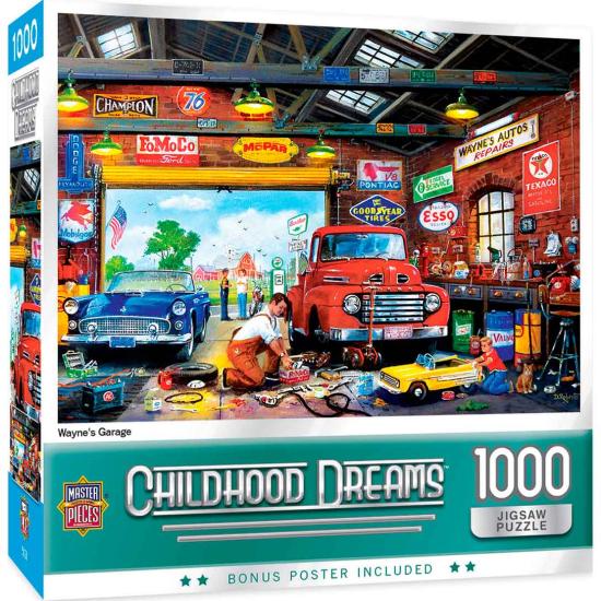Puzzle MasterPieces El Taller de Wayne de 1000 Piezas Puzzle MasterPieces El Taller de Wayne de 1000 Piezas