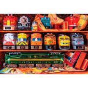 Puzzle MasterPieces Estantes Llenos de Trenes de 2000 Piezas