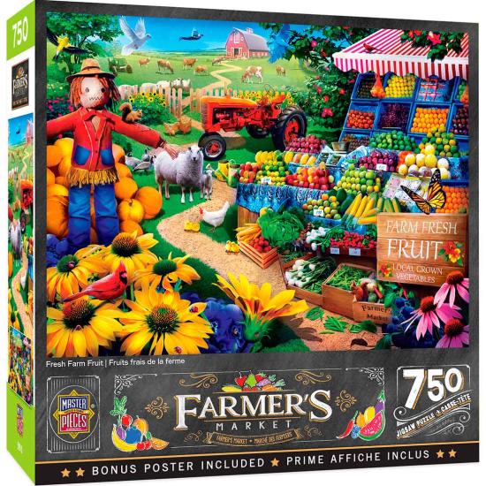 Puzzle MasterPieces Fruta Fresca de Granja de 750 Piezas Puzzle MasterPieces Fruta Fresca de Granja de 750 Piezas