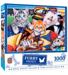 Puzzle MasterPieces Gatitos entre Mantas de 1000 Piezas