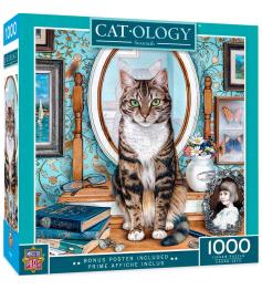 Puzzle MasterPieces Gato en la Cómoda de 1000 Piezas