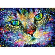 Puzzle MasterPieces Gato en Vidrieras de 1000 Piezas