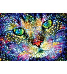 Puzzle MasterPieces Gato en Vidrieras de 1000 Piezas