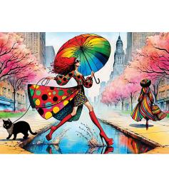 Puzzle MasterPieces La Pasarela Perfecta Para La Lluvia 1000 Pzs