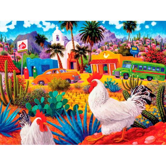 Puzzle MasterPieces Los Gallos Blancos de 550 Piezas Puzzle MasterPieces Los Gallos Blancos de 550 Piezas