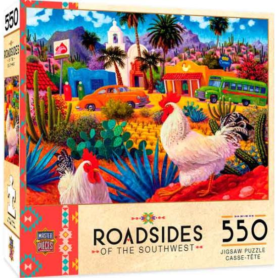 Puzzle MasterPieces Los Gallos Blancos de 550 Piezas Puzzle MasterPieces Los Gallos Blancos de 550 Piezas